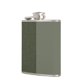 Flacon enveloppé de vinyle vert mousse bicolore - (Gauche)