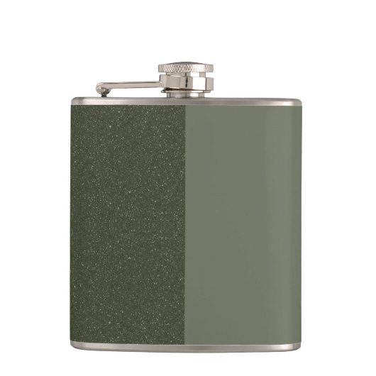 Flacon enveloppé de vinyle vert mousse bicolore - (Devant)