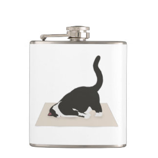 Flacon enveloppé de vinyle Yoga Cat