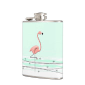 Flacon enveloppé Flamant rose Aqua (Gauche)