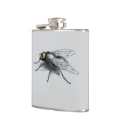 Flacon enveloppé gris mouche géant Fly Buddy (Gauche)