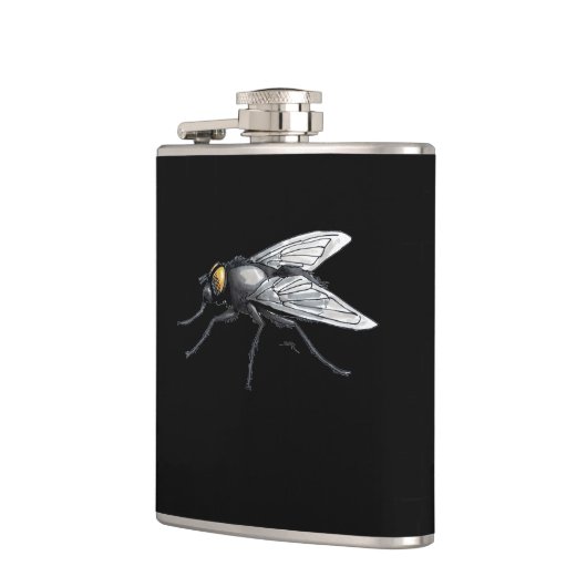 Flacon enveloppé noir de mouche géant Fly Buddy (Gauche)