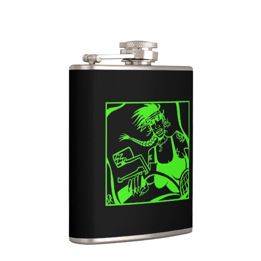 Flacon enveloppé noir vert poussette (Droite)