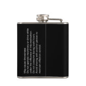 Flacon enveloppé par vinyle drôle de noir de (Dos)