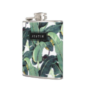 Flacon enveloppé par vinyle tropical de palmier de (Gauche)