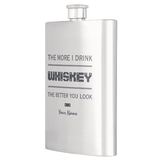 Flacon fait sur commande de monogramme de WHISKEY (Gauche)