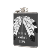 Flacon fait sur commande de tribal de plume (Gauche)