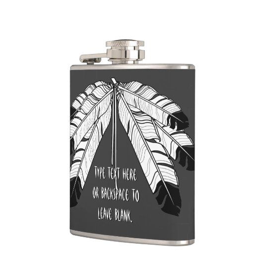 Flacon fait sur commande de tribal de plume (Gauche)