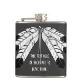 Flacon fait sur commande de tribal de plume (Devant)