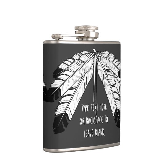 Flacon fait sur commande de tribal de plume (Droite)