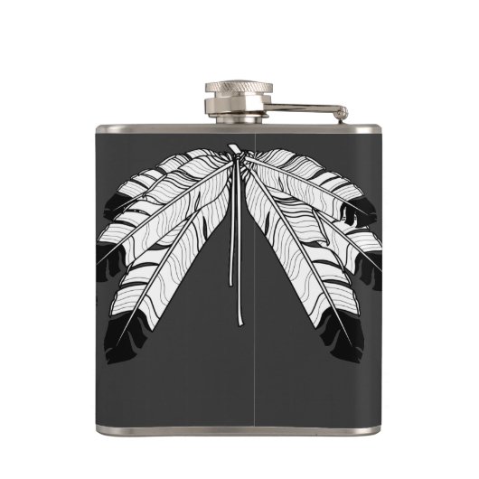 Flacon fait sur commande de tribal de plume (Dos)