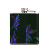 Flacon floral japonais profond bleu et vert (Dos)