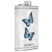 Flacon floral papillon bleu (Droite)