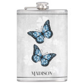 Flacon floral papillon bleu (Devant)