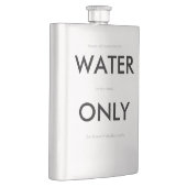 Flacon humoristique de la "eau seulement" (Droite)