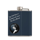 Flacon Husky Pup Custom Siberian Husky Boisson Fla (Dos)