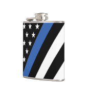 Flacon indicateur de ligne bleue mince (Gauche)