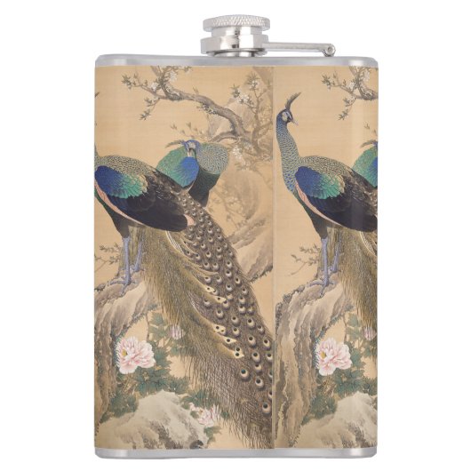 Flacon japonais de coutume d'art (Dos)