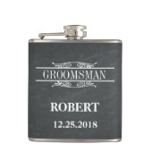 Flacon Mariage Blackboard Groomsman (Devant)
