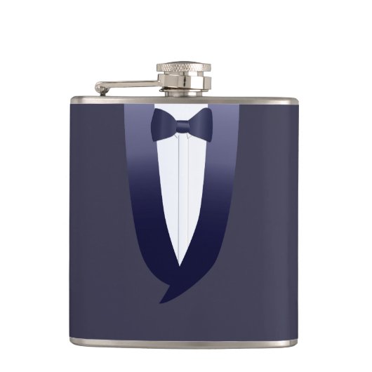 Flacon Mariage bleu Tuxedo Merci (Devant)