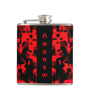 Flacon Masculine de camouflage noir rouge personna