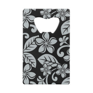 FLACON MET ISLAND PLUMERIA (BLACK/GRAY) KREDIETKAA KREDIETKAART FLESSENOPENER