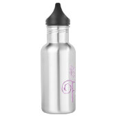 Flacon met rijdend afvalwater waterfles  (Links)