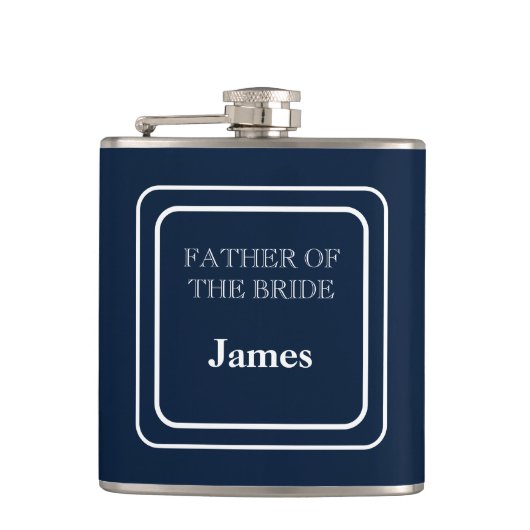 Flacon Met Vinyl Bekleding-Vader Van De Bruid (Voorkant)