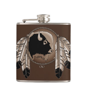 Flacon métis Esprit personnalisé Buffalo Flacon d'