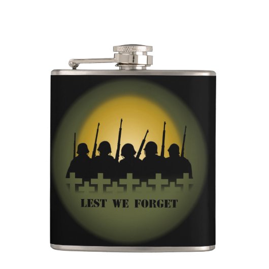 Flacon militaire pour hommage de peur d'oublier la (Devant)