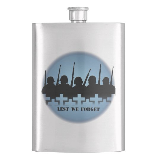 Flacon militaire pour hommage de peur d'oublier la (devant)