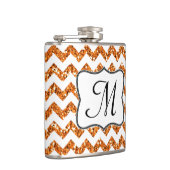 Flacon moderne de whiskey de monogramme de Chevron (Droite)