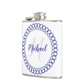 Flacon Monogramme circulaire bleu (Gauche)