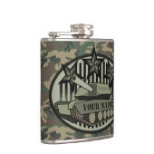 Flacon monogramme de camo-citerne personnalisé (Droite)