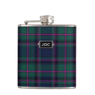 Flacon monogramme de clan Cooper Tartan Plaid