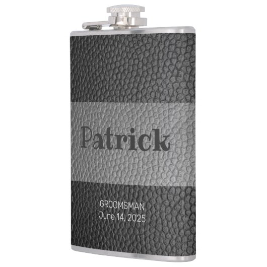 Flacon monogramme en cuir (Gauche)