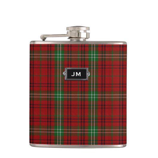 Flacon monogramme Morrison Tartan Plaid Clan Morri (Devant)