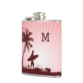Flacon monogramme personnalisé Beach Surfer (Gauche)