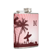 Flacon monogramme personnalisé Beach Surfer (Droite)