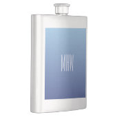 Flacon monogramme personnalisé Blue Gradient (Droite)