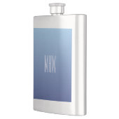 Flacon monogramme personnalisé Blue Gradient (Gauche)