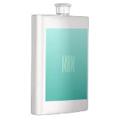Flacon monogramme personnalisé Emerald Gradient (Droite)