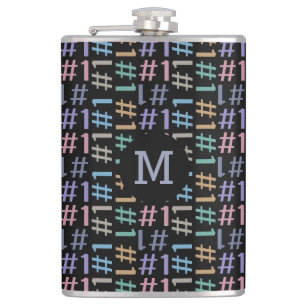 Flacon monogramme personnalisé Motif de 1 po