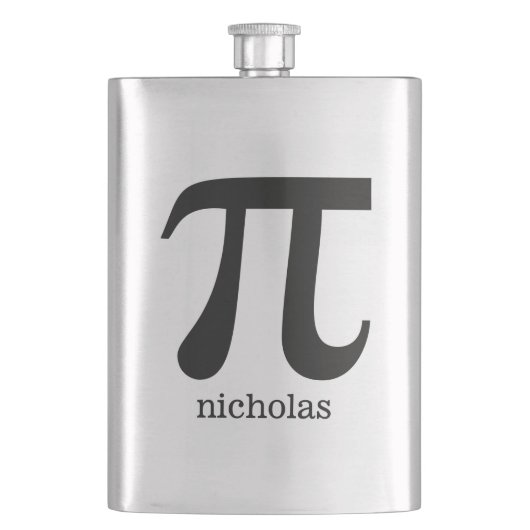Flacon monogramme personnalisé Pi (devant)