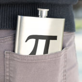Flacon monogramme personnalisé Pi (En situation)