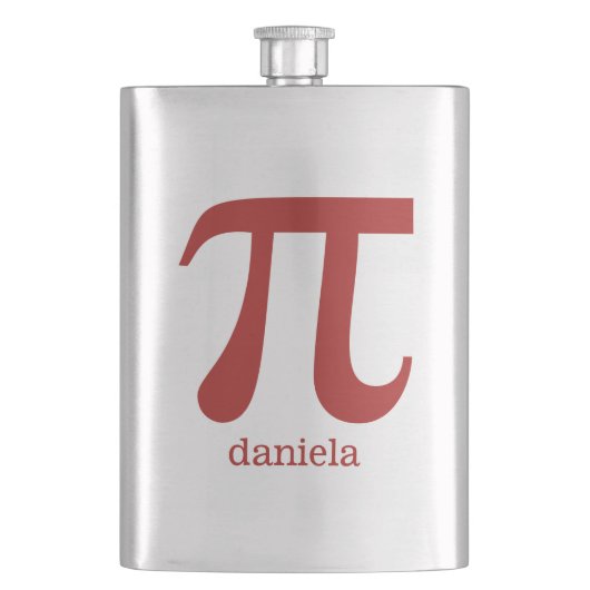 Flacon monogramme personnalisé Pi (devant)