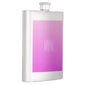 Flacon monogramme personnalisé Pink Gradient (Droite)