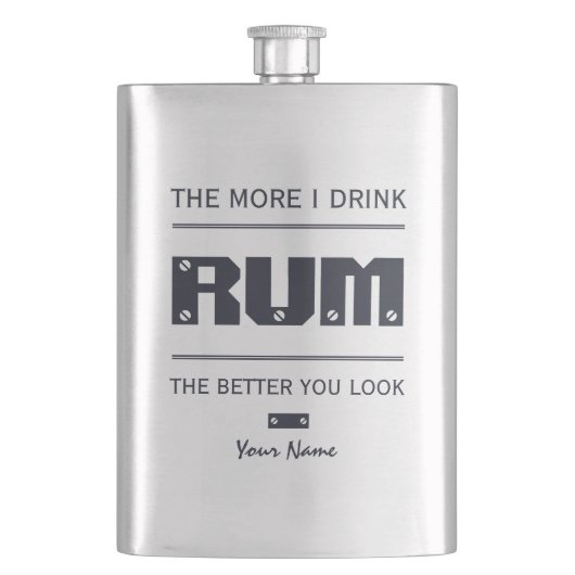Flacon monogramme personnalisé RUM (devant)