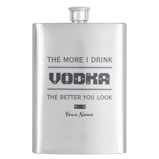 Flacon monogramme personnalisé VODKA (devant)