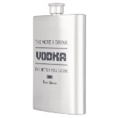 Flacon monogramme personnalisé VODKA (Gauche)